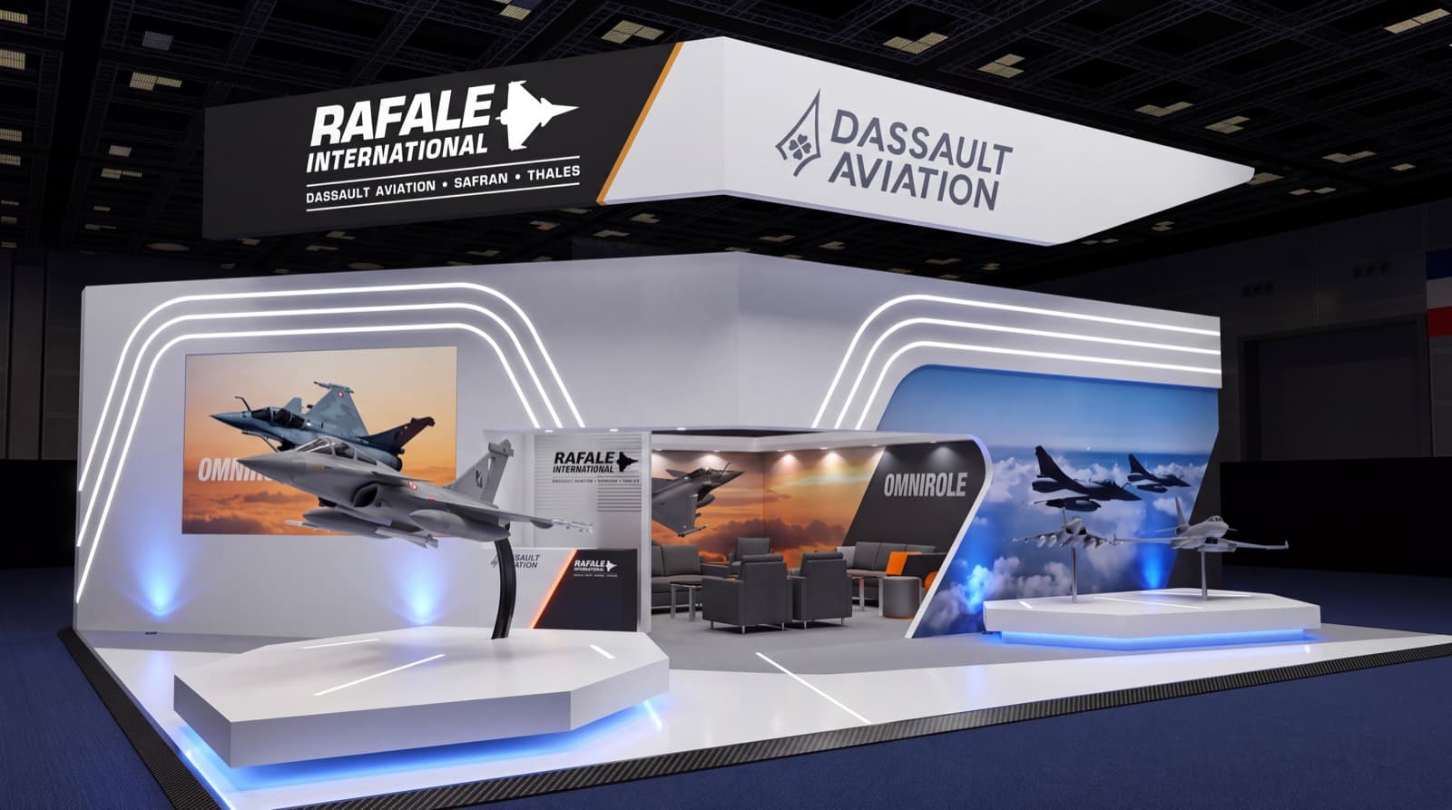 Dassault Aviation exhibition stand by Hookseek